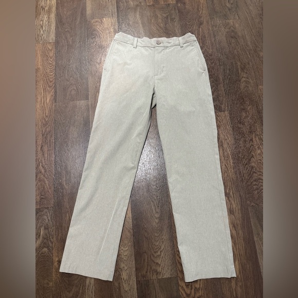 Vineyard Vines Performance Khakis Dress Pants Girls Size 16 Tan Adjustable - Picture 2 of 10